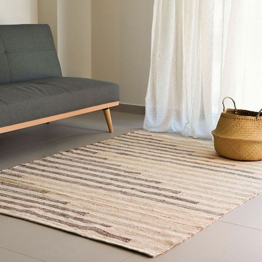 Ravelia Rothco Χαλί Ορθογώνιο Καλοκαιρινό Ψάθινο Rust 140x200cm