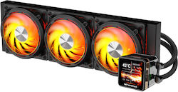 Darkflash Explore DE360 Wasserkühlsysteme AIO CPU mit 3 Lüfterabmessungen 120mm und ARGB Beleuchtung