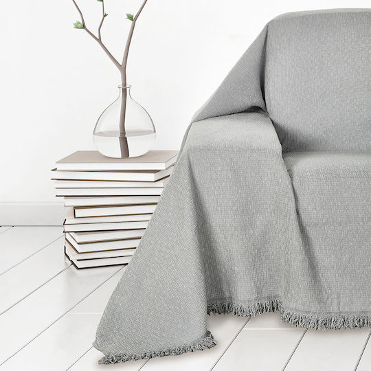 Whitegg Ριχτάρι Διθέσιου Καναπέ Chenille 180x240εκ. 3-l.grey