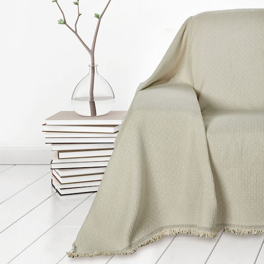 Whitegg Покривка Фотьойл Chenille 180x180см 6 Екрю