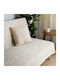 Ravelia Felino Ριχτάρι Διθέσιου Καναπέ Chenille 180x240εκ. Beige