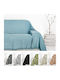 Whitegg Armchair Throw Chenille 180x180cm 1 Petrol Blue