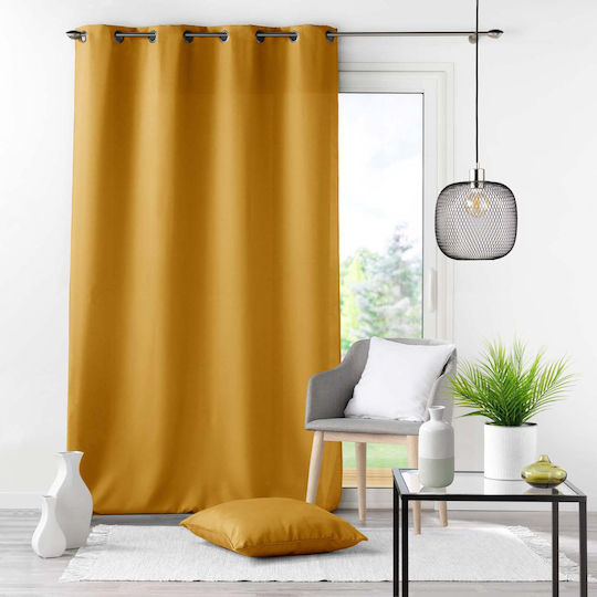 Curtain with Grommet Essentiel Yellow 1612631 140x280cm