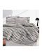 Guy Laroche Duvet Cover Set Cotton Queen with 2 Pillowcases 225x245 Grey