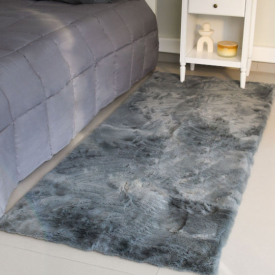 Ravelia Σετ Χαλιά Κρεβατοκάμαρας Dark Grey 3τμχ