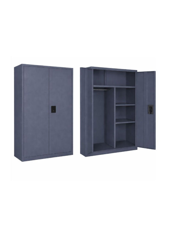 Zweiflügeliger Schrank Lite Metallisch 70x40x170cm