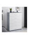Comoda pentru Dormitor Dama cu 5 sertare White/cement 70x35x108buc