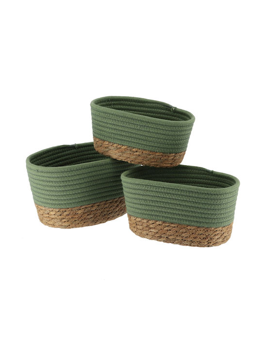 Set dekorative Körbe Beige 3Stück