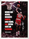 Poster Nba Michael Jordan Snk296 21cm X 30cm Λευκό Κάδρο Pvc