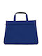 Drafting Bag with Zipper and Handle Blue