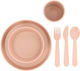 Tutete Feeding Set made of Plastic Orange 7pcs