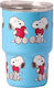 QuyCup Snoopy Ποτήρι Θερμός 90ml Γαλάζιο