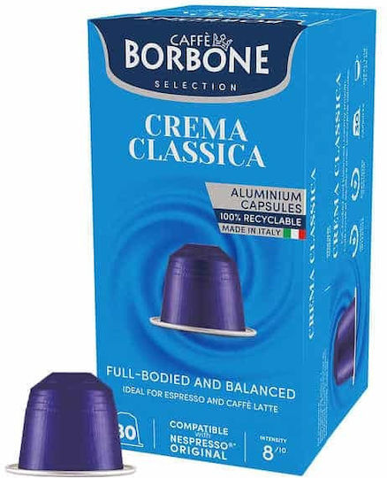 Borbone Crema Classica Aluminiu 30 Bucăți Nespresso