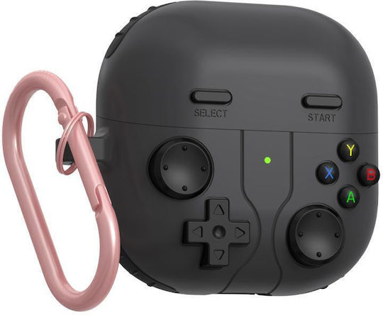 Huawei Freeclip 2 Retro Stil Konsole Spielesetui aus Silikon Dunkelgrau