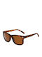 Men's Sunglasses with Brown Frame and Brown Polarized Mirror Lens TBD062211601E