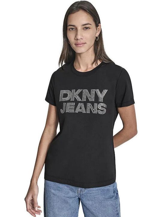 Logo Γυναικείο T-shirt Black/silver