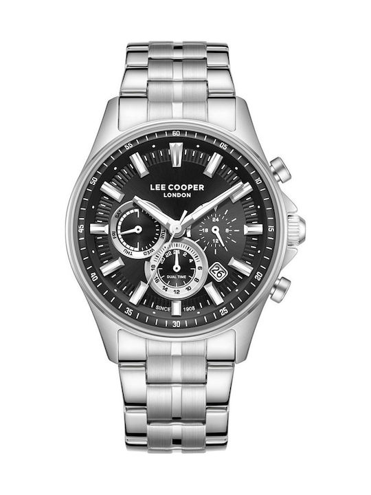 Lee Cooper Dual Time Ρολόι Μπαταρίας με Μεταλλικό Μπρασελέ Lee Cooper Dual Time Ρολόι Μπαταρίας με Μεταλλικό Μπρασελέ