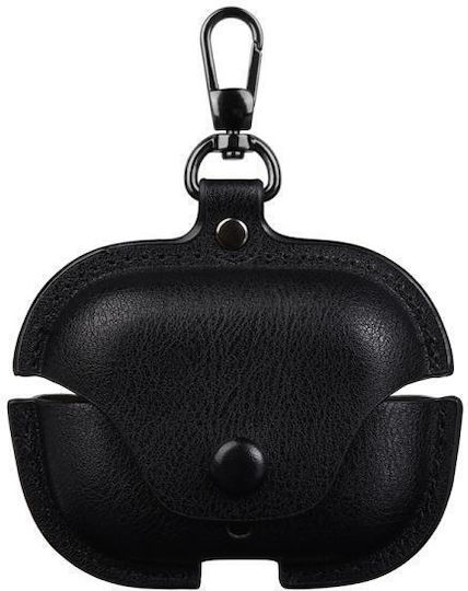 Huawei FreeBuds SE 4 Anc Business Leather Protective Earbuds Case Hook Black