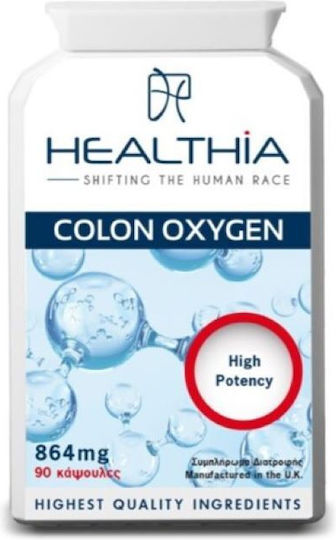 Healthia Colon Oxygen with Probiotics and Prebiotics 845mg 90 caps