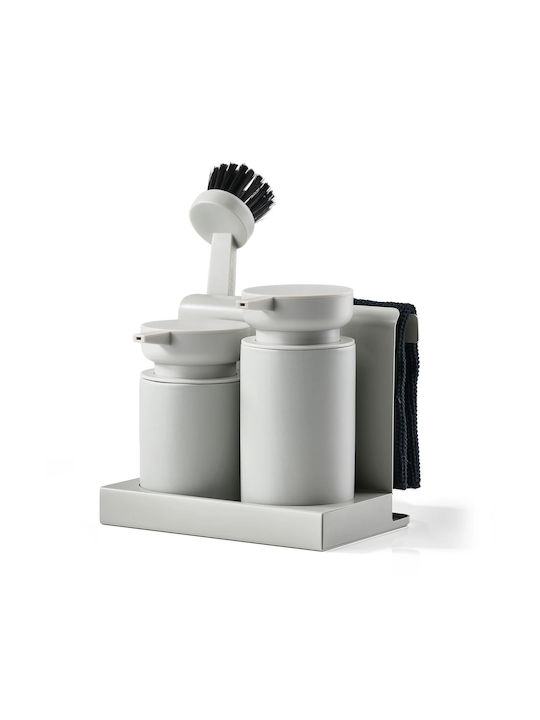 Zone Denmark Bathroom Accessory Set Plastic Gray 5 Pieces