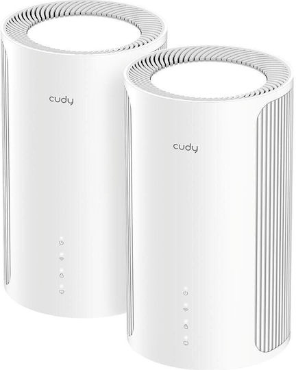 Cudy M11000 WiFi Mesh Network Access Point Wi‑Fi 7 Tri Band (2.4 & 5 & 6GHz) in Double Kit