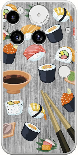 Sushi Love Nothing Phone 3 5g Flexible TPU Transparent Silicone