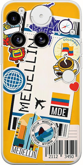 Ticket To Medellin Nothing Phone 3 5g Гъвкав TPU Прозрачен Силикон