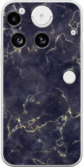 Agate Stone Dark Blue Nothing Phone 3 5g Flexible TPU Transparent Silicone
