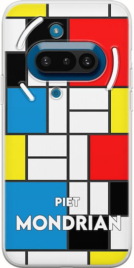 Piet Mondrian Nothing Phone 3a 5g Husa Flexibilă TPU Silicon Transparent