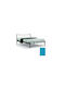 Fivos Bed Semi-Double Metal Light Blue for Mattress 130x200cm