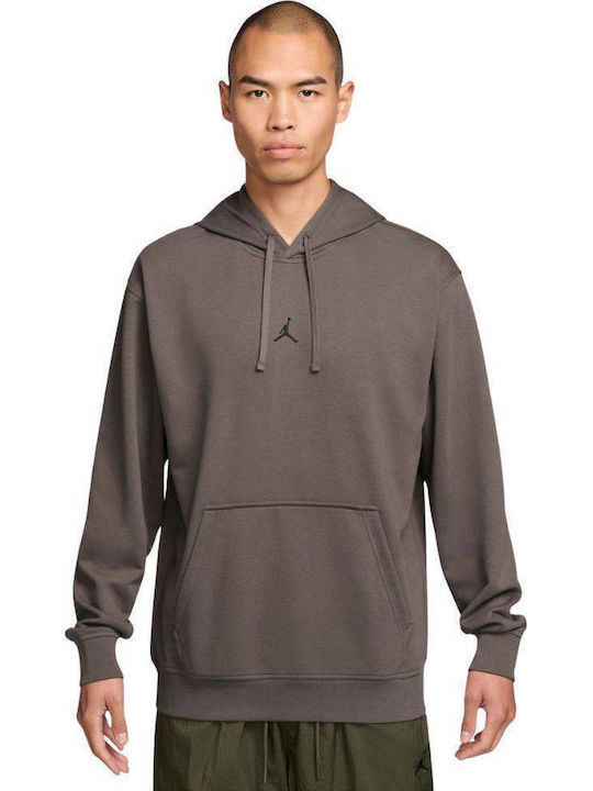 Dri-Fit Sweatshirt With Hood Olive Grey
