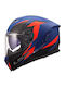 LS2 FF818 Storm III Dynamo Blue/Red Motorcycle Helmet Full Face ECE 22.06 1600gr with Pinlock and Sunvisor