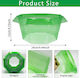 Anti-slug Rings Set 20 Pieces Ø 24cm Reusable Green