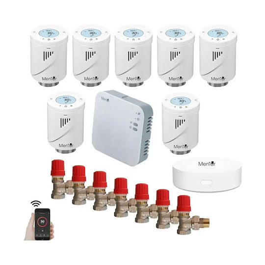 Electronică Valvă termostatică pentru radiatoare cu Wi-Fi pentru un site de comerț electronic pentru încălzirea corpului 7buc