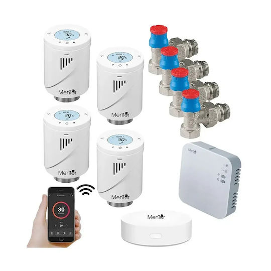 Electronică Valvă termostatică pentru radiatoare cu Wi-Fi pentru un site de comerț electronic pentru încălzirea corpului 4buc