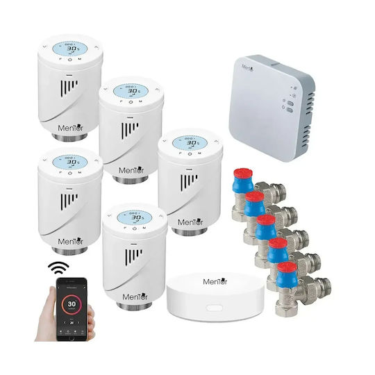 Electronică Valvă termostatică pentru radiatoare cu Wi-Fi pentru un site de comerț electronic pentru încălzirea corpului 5buc