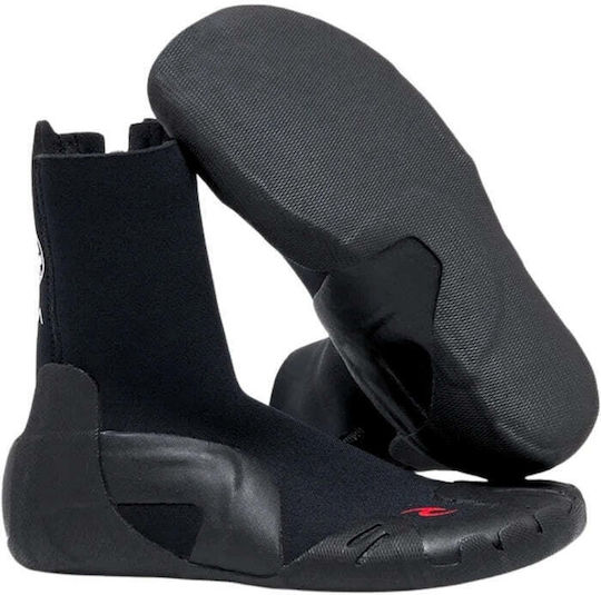 Rip Curl Unisex Omega 3mm Round Toe Zip Black 122msa-0090
