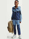 Fleece Kids Sweatshirt Cardigan With Pockets Blue Tech Fleece
