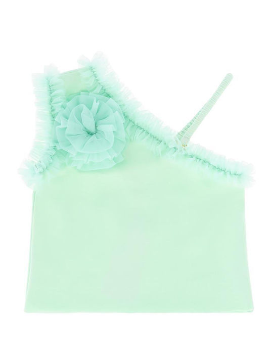 Crop Top pentru copii Fără mâneci Mint