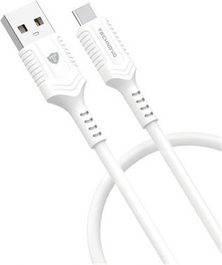 Technovo USB 2.0 Cable USB-C male - USB-A Λευκό 2m 0030481