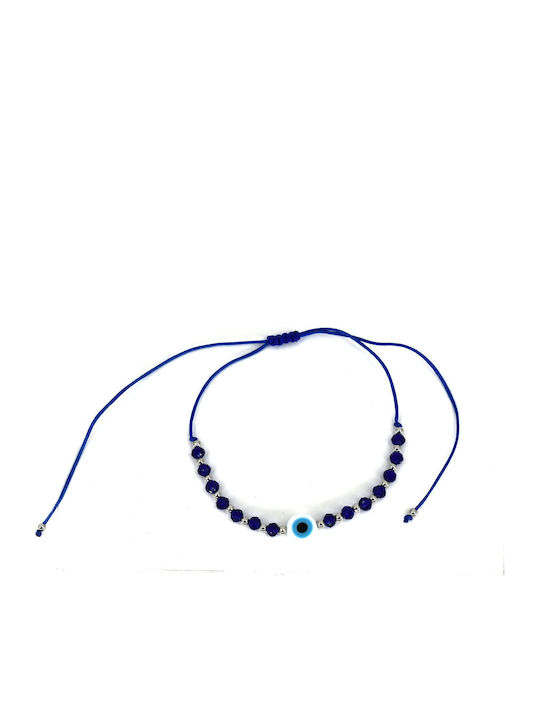 Elegant Blue Cord Anklet