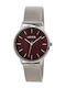 Fountain Womens Watch 38mm Battery With Silver Steel Bracelet