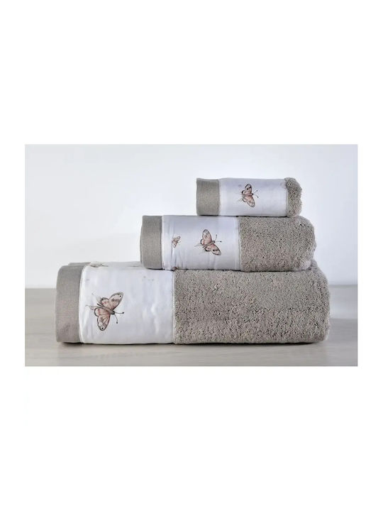 Down Town Home Set Babyhandtücher 3tlg Beige Gewicht 600gr/m²