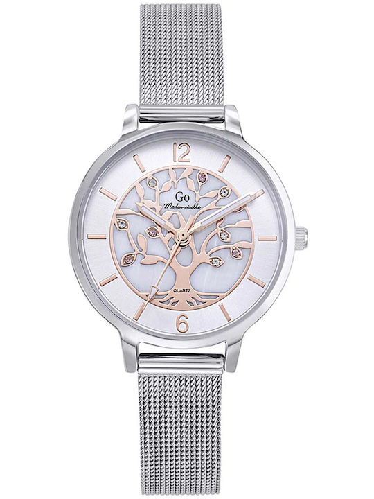 GO Mademoiselle Women's Watch with Silver Metal Bracelet
