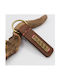 Handmade Leather Keychain Life