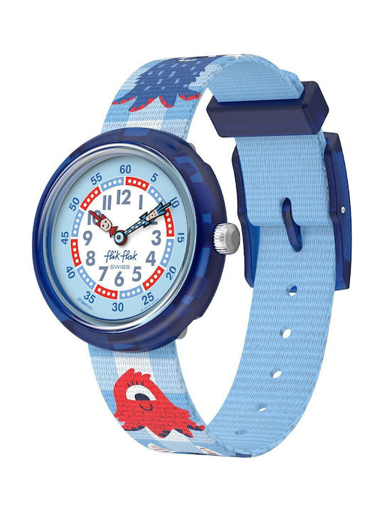 FlikFlak Kids Analog Watch with Fabric Strap Li...