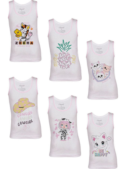 Onurel Set of Kids' Undershirts Multicolored 6pcs