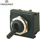 Rocker Switch 2 X On-On Bipolar Dpdt 6 Pin 6a/250vac Opening 18.6x22x18mm Marquardt 1824.1101 Quick Connect Terminal 4.8 X 0.8