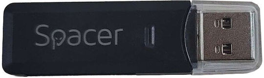 Spacer USB 3.2 Gen 1 Schwarzer Kartenleser