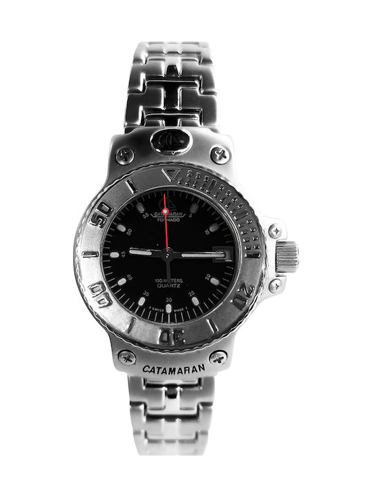 Catamaran Uhr Batterie mit Metallarmband